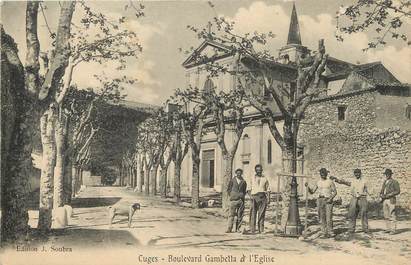 / CPA FRANCE FRANCE 13 "Cuges, Boulevard Gambetta"