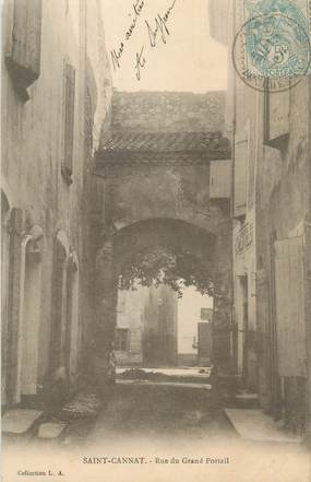 CPA FRANCE 13 " St Cannat, Rue du grand portail"