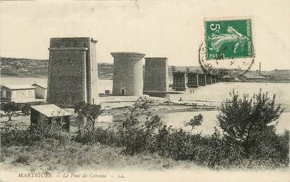 / CPA FRANCE FRANCE 13 "Martigues, le pont de Caronte"