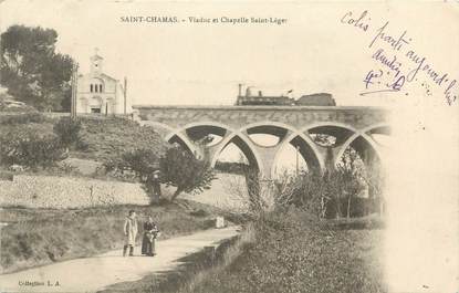 CPA FRANCE 13 " St Chamas, Viaduc et Chapelle St Léger"