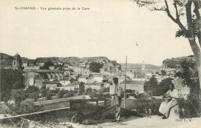 CPA FRANCE 13 " St Chamas, Vue générale prise de la gare"