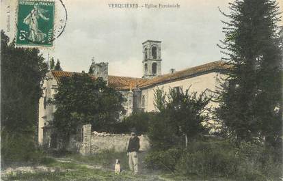 CPA FRANCE 13 " Verquières, Eglise paroissiale"