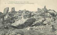 13 Bouch Du Rhone CPA FRANCE 13 " Vernègues, Ruines du château et rochers éboulés après le tremblement de terre du 11 juin 1909"