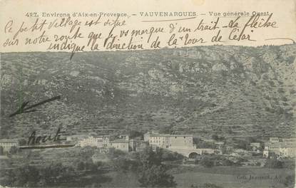 CPA FRANCE 13 " Vauvenargues, Vue générale Ouest"