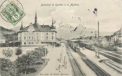 CPA SUISSE "Mythen, la gare" / TRAIN