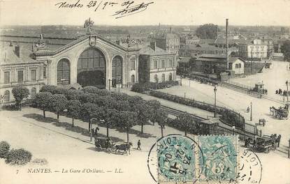 CPA FRANCE 44 "Nantes, la Gare d'Orléans"