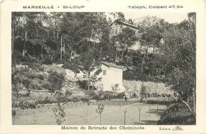 CPA FRANCE 13 " Marseille - St Loup, Maison de Retraite des Cheminots"