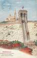 13 Bouch Du Rhone CPA FRANCE 13 " Marseille, Ascenseur de Notre Dame de la Garde"