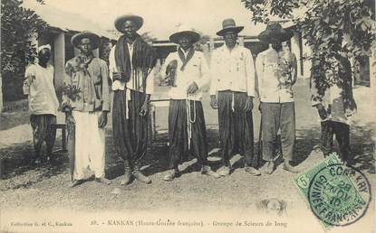 CPA GUINEE "Kankan, groupe de scieurs de long"