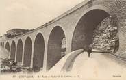 13 Bouch Du Rhone CPA FRANCE 13 " Marseille, L'Estaque, La route et le viaduc de Corbière"