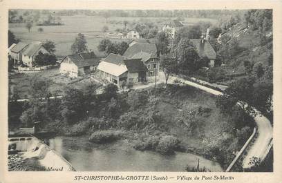 CPA FRANCE 73 " St Christophe la Grotte, Village du Pont St Martin"