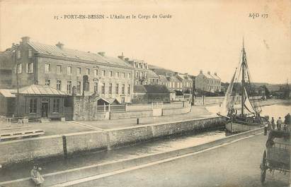 / CPA FRANCE 14 "Port en Bessin, l'asile et le corps de garde"