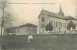 CPA FRANCE 73 " Grésy sur Aix, Le groupe scolaire et l'église"