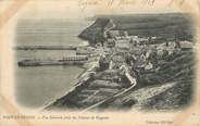 14 Calvado / CPA FRANCE 14 "Port en Bessin, vue générale prise des falaises de Huppain"