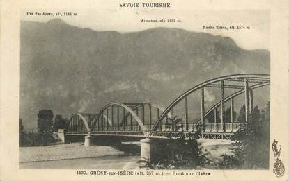 CPA FRANCE 73 " Grésy sur Isère, Pont sur l'Isère"