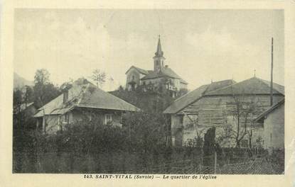 CPA FRANCE 73 " St Vital, Le quartier de l'église"