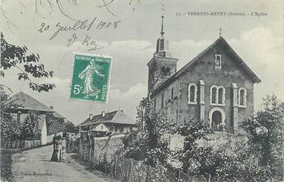 CPA FRANCE 73 " Verrens Arvey, L'église"