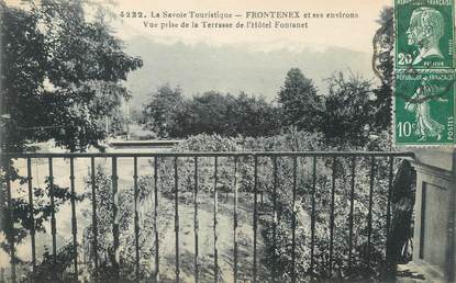 CPA FRANCE 73 " Frontenex, Vue prise de la terrasse de l'Hôtel Fontanet"