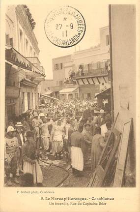 CPA MAROC "Casablanca, rue du Capitaine Ihler"