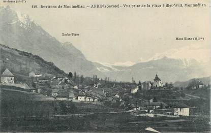 CPA FRANCE 73 " Arbin, Vue prise de la Place Pillet Will"