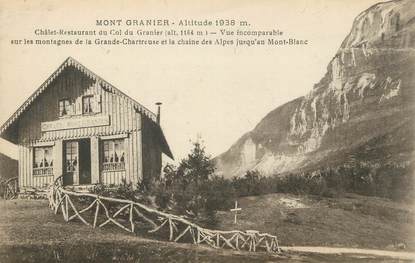 CPA FRANCE 73 " Le Mont Granier, Chalet Restaurant "