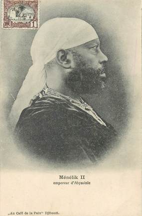 CPA ETHIOPIE "Ménélik, empereur d'Abyssinie"