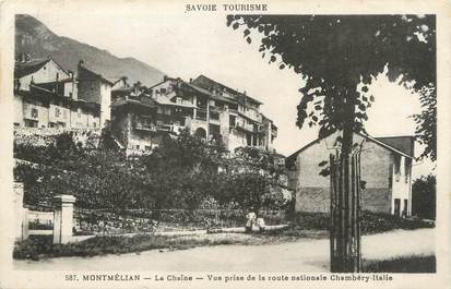 CPA FRANCE 73 " Montmélian, Vue prise de la Route Nationale Chambéry Italie"
