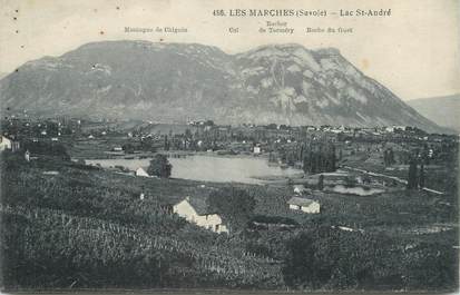 CPA FRANCE 73 " Les Marches, Le Lac St André"