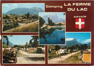 CPSM FRANCE 73 " Les Marches, Camping la Ferme du Lac"