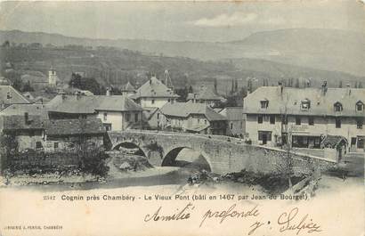 CPA FRANCE 73 " Cognin, Le vieux pont"