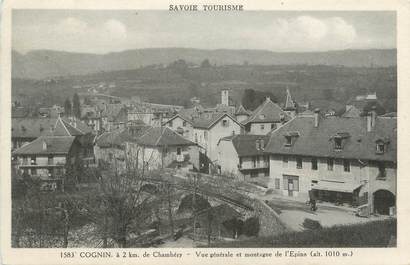 CPA FRANCE 73 " Cognin, Vue générale et montagne de l'Epine"