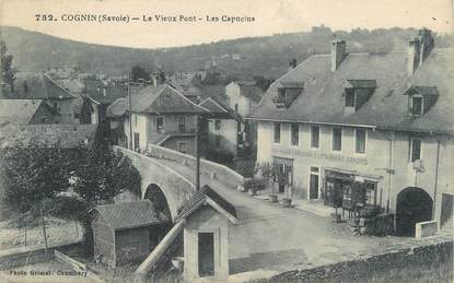 CPA FRANCE 73 " Cognin, Le vieux pont, Les capucins"