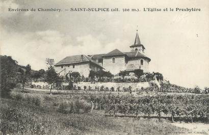 CPA FRANCE 73 " St Sulpice, L'église et le presbytère"