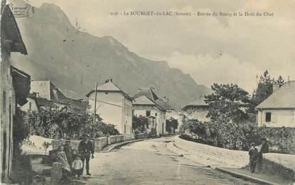 CPA FRANCE 73 " Le Bourget du Lac, Entrée du bourg et la Dent du Chat"