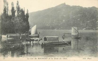 CPA FRANCE 73 " Le Lac du Bourget, La Dent du Chat"
