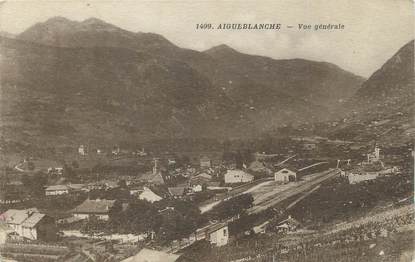 CPA FRANCE 73 " Aigueblanche, Vue générale" / GARE