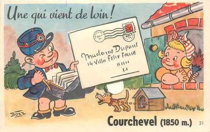 CPA FRANCE 73 "Courchevel" / CARTE A SYSTEMES