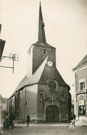 CPSM FRANCE 72 " Beaumont sur Sarthe, L'église" / SALLES DE CINEMA