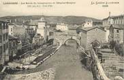 48 Lozere / CPA FRANCE 48 "Langogne, les bords du Longouyrou et l'hôpital Hospice"