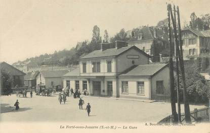 CPA FRANCE 77 " La Ferté sous Jouarre, La gare"