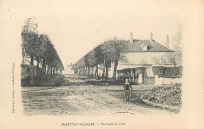 CPA FRANCE 77 " Fontenay Trésigny, Boulevard de l'Est"