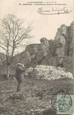 / CPA FRANCE 50 "Mortain, vue prise des rochers de la Montjoie"