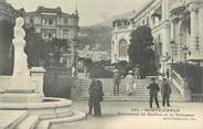 France CPA MONACO " Monte Carlo, Monument de Berlioz et la Terrasse"