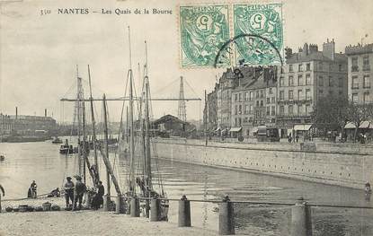 / CPA FRANCE 44 "Nantes, les quais de la Bourse"