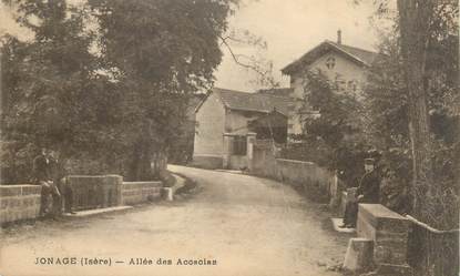 CPA FRANCE 38 " Jonage , Allée des Accacias"