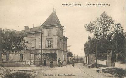 CPA FRANCE 38 " Genas, L'entrée du bourg"