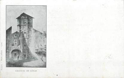 CPA FRANCE 38 " Genas, Le château"