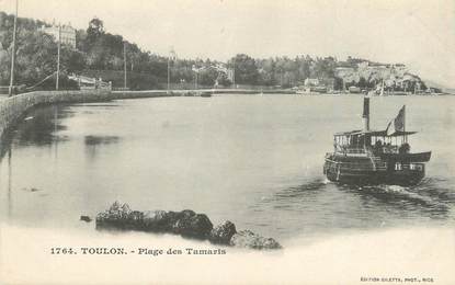 CPA FRANCE 83 "Toulon, Plage des Tamaris"