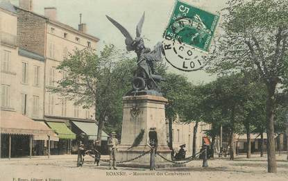 / CPA FRANCE 42 "Roanne, monument des combattants"