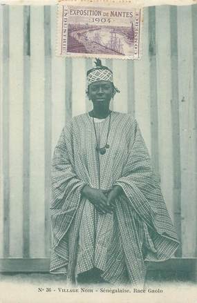 CPA FRANCE 44 " Nantes, Une Sénégalaise, Race Gaolo" / Exposition de 1904 " / VILLAGE NOIR